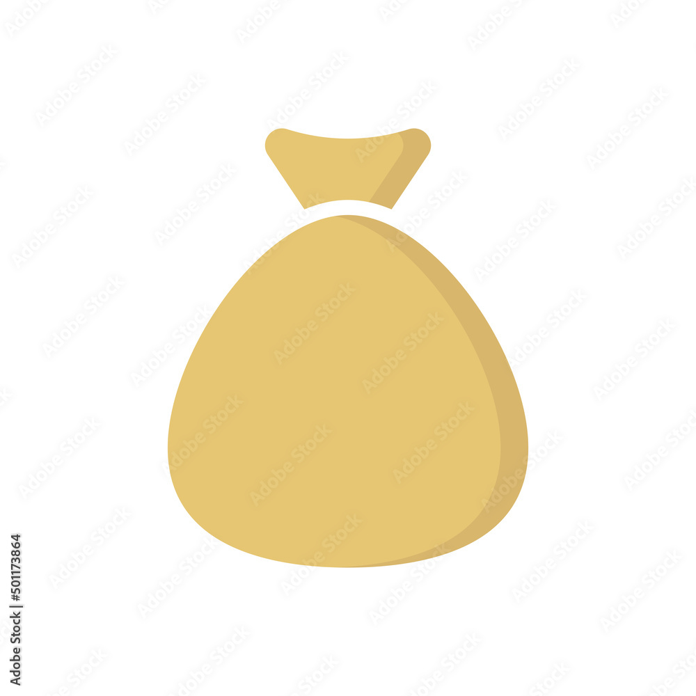 Money bag flat vector icon Money bag flat vector icon