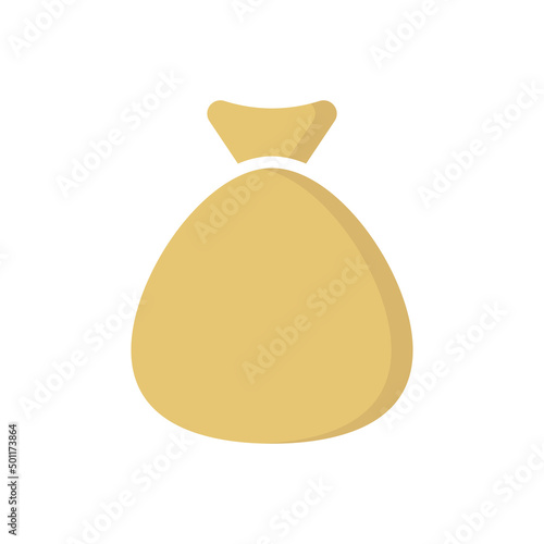 Money bag flat vector icon