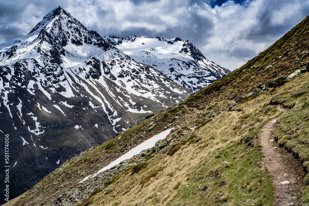 beutiful landscape in austria alps