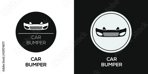 Creative (Car bumper) Icon, Vector sign.