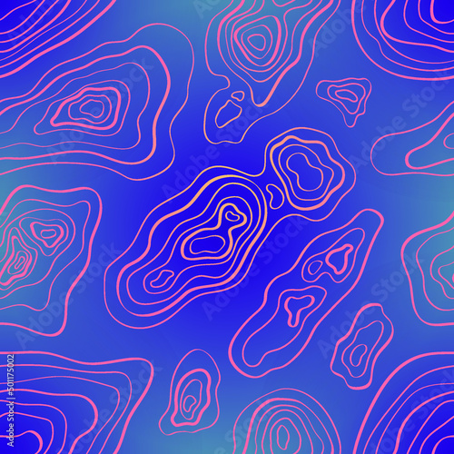 Topographic map seamless gradient pattern background