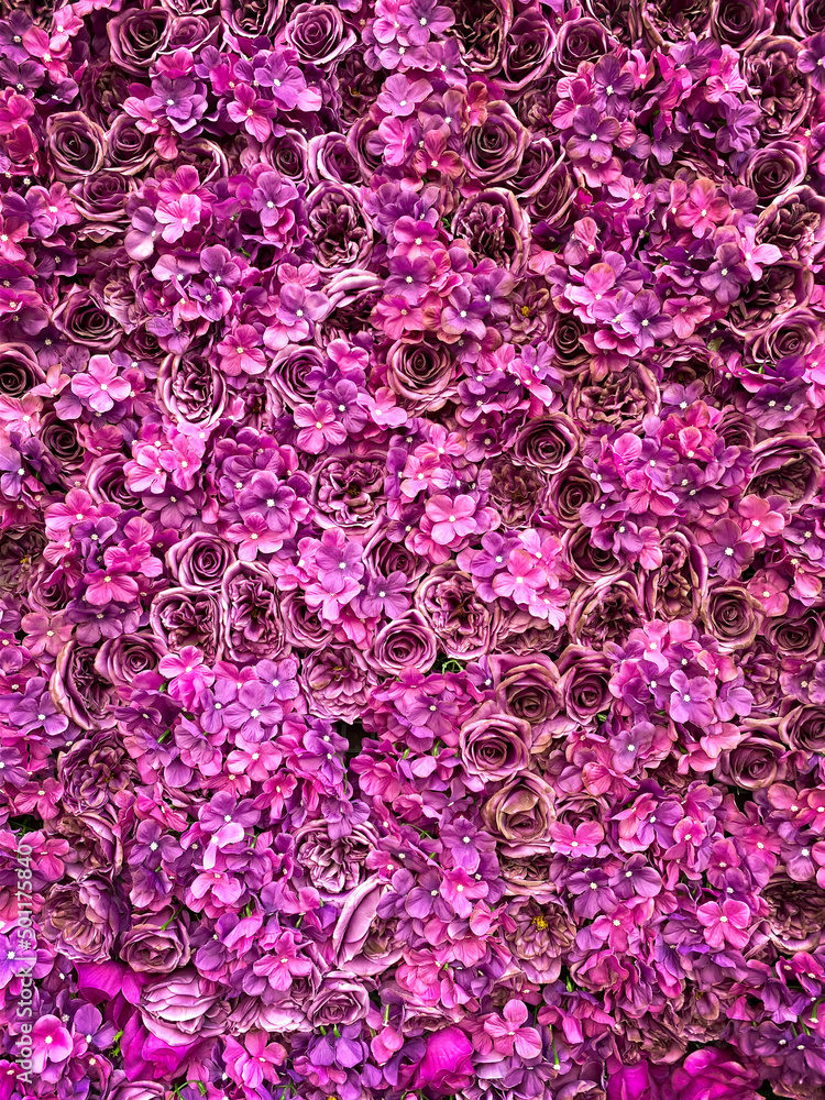 Fototapeta premium Full frame flowers 