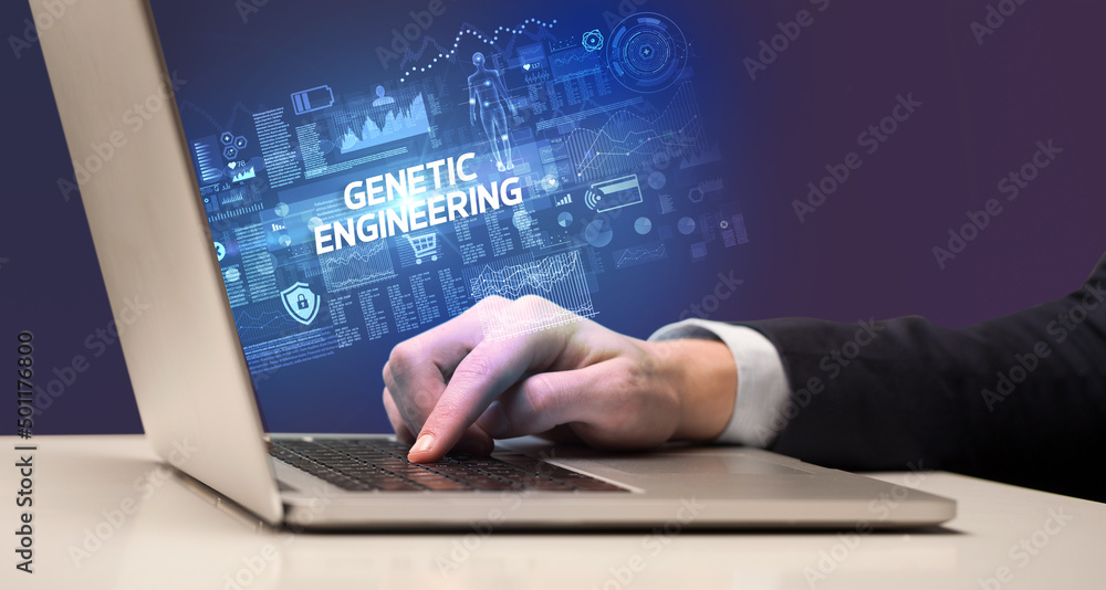 Businessman working on laptop concept Businessman working on laptop concept