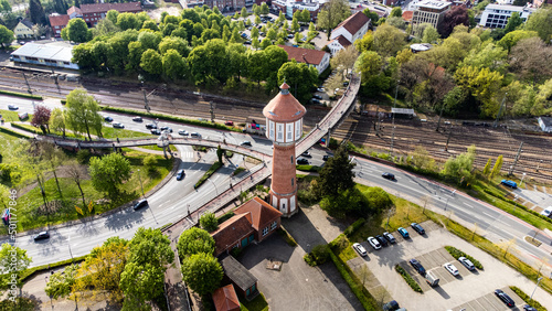 Wasserturm Lingen Emsland Luftaufnahme Drohne Stadt