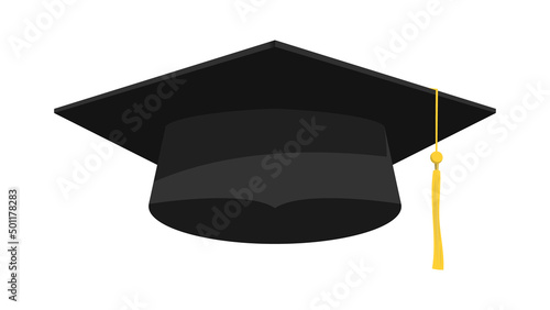 Graduation cap in congratulations ,symbols template for graduation design.isolated on white background ,Vector illustration EPS 10