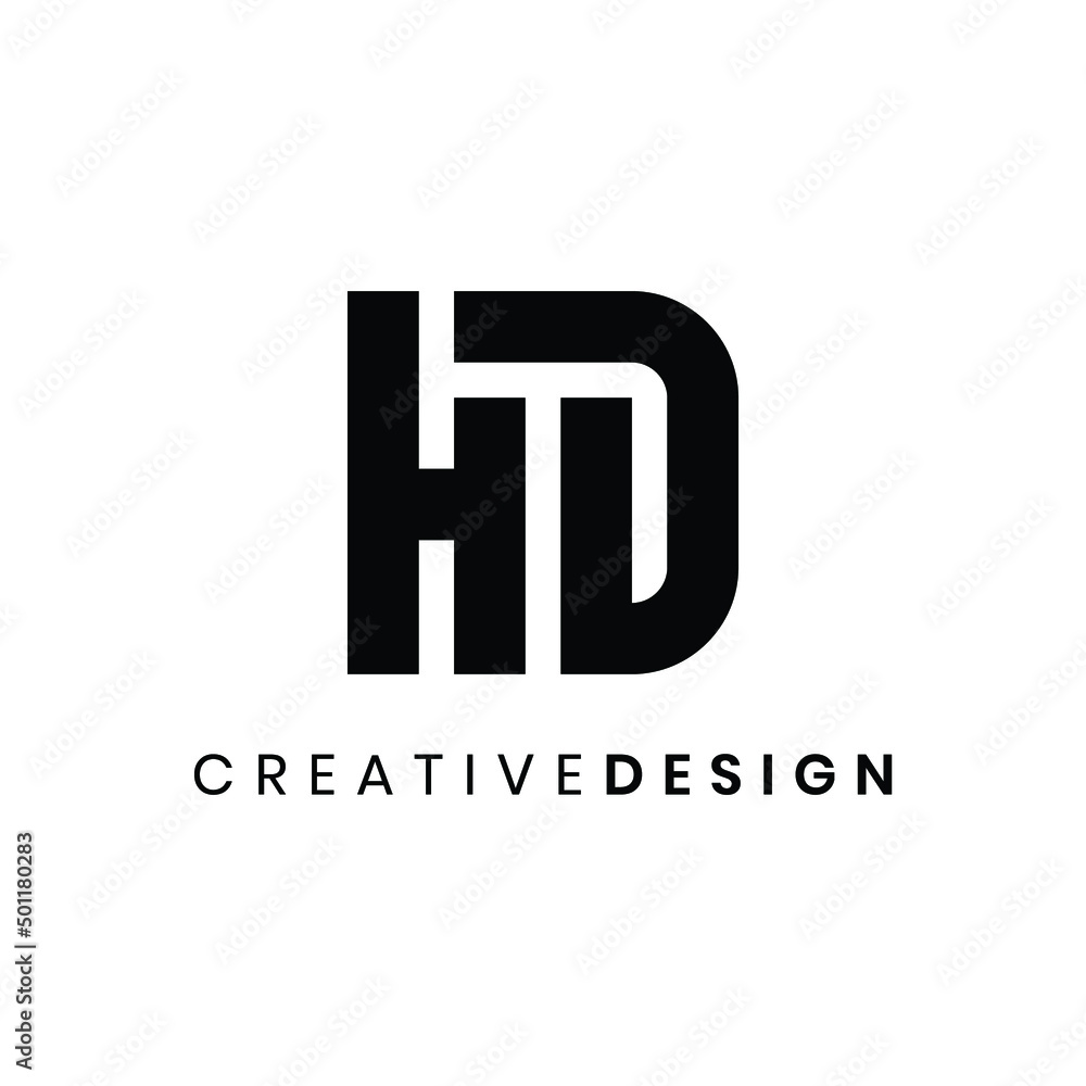 Creative letter HD logo design vector