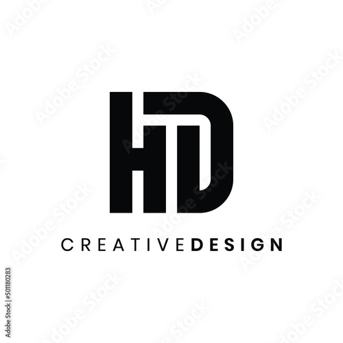 Creative letter HD logo design vector