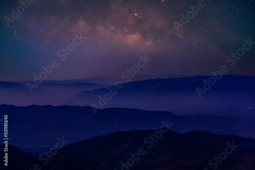 Milky Way at night in autumn  