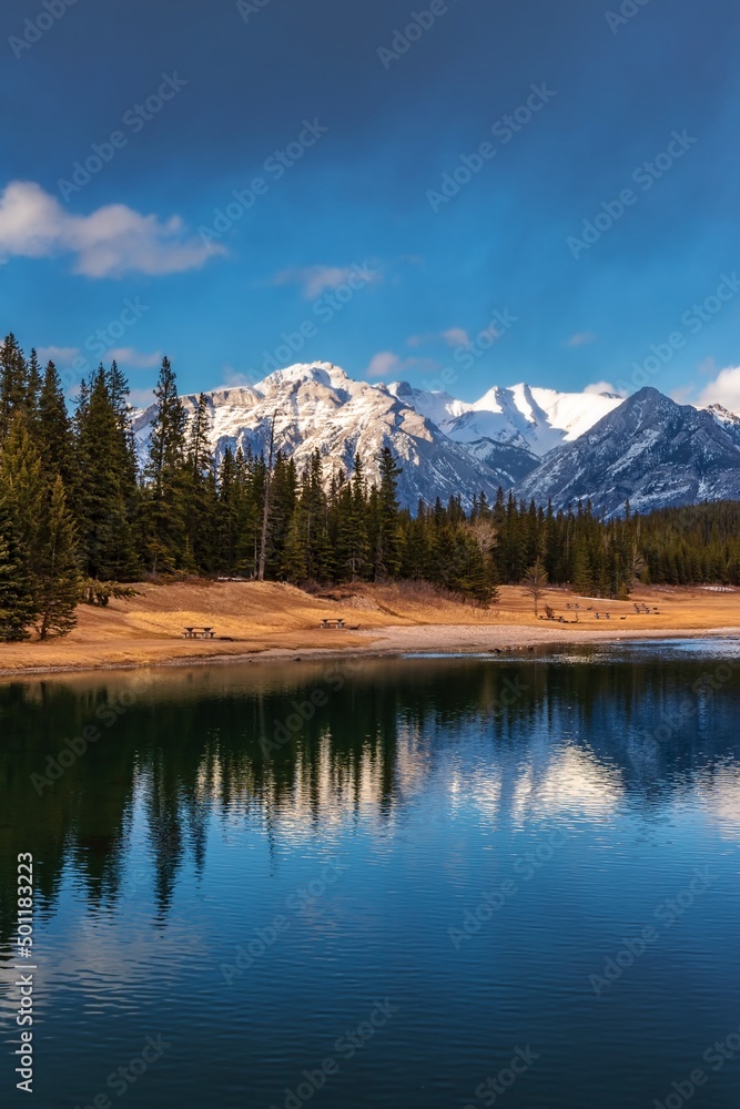 Mountain Reflections On Cascade Ponds