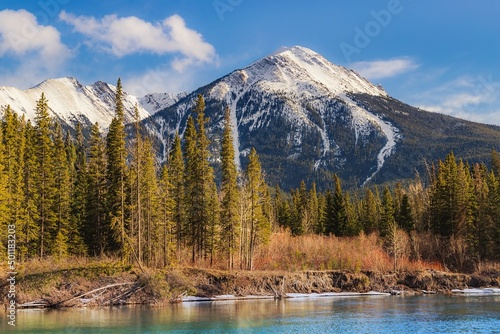 Banff Mountains In The Spring
