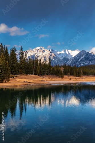 Mountain Reflections On Cascade Ponds