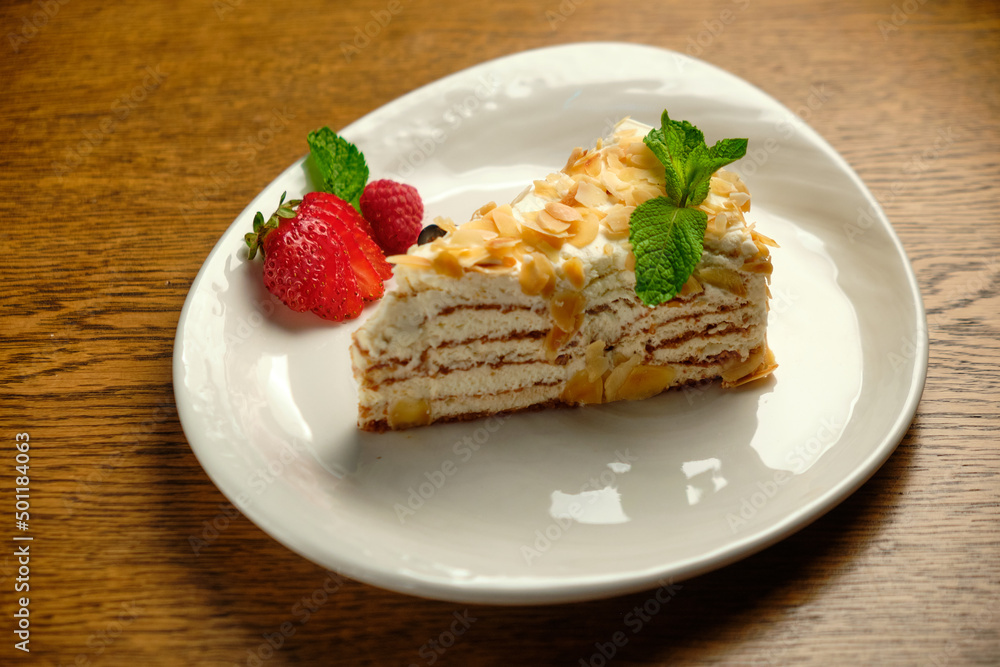Layer cake with Napoleon cream Layer cake with Napoleon cream