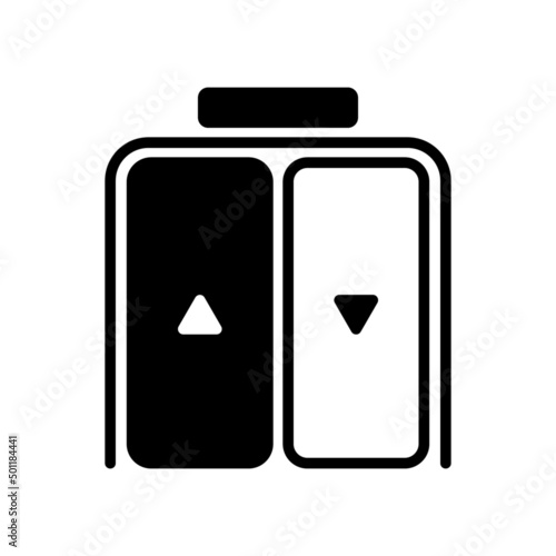 elevator icon vector illustration lift minimal logo design