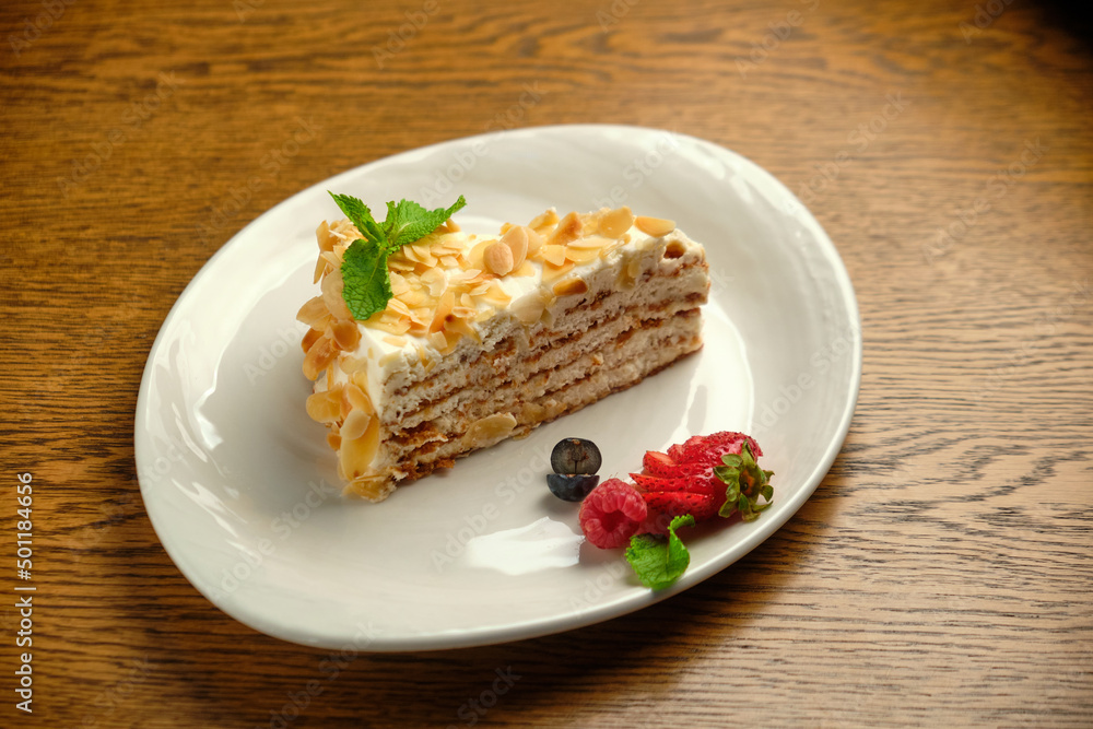 Layer cake with Napoleon cream Layer cake with Napoleon cream