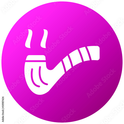 Vector Design Smoking Pipe Icon Style