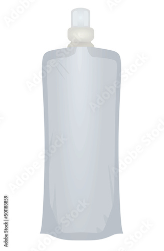 Water bottle foldable, vector illustration