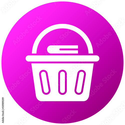 Vector Design Laundry Basket Icon Style