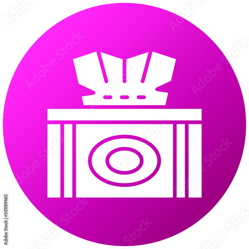 Vector Design Tissue Box Icon Style