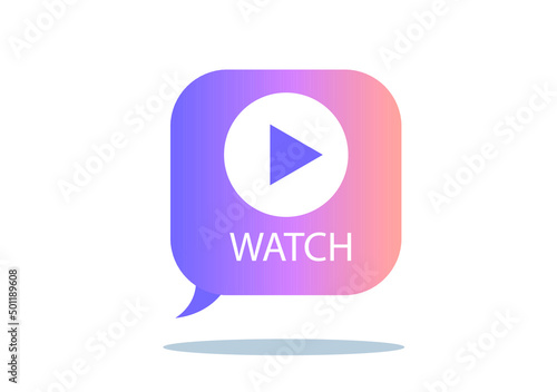 video button for websites tabs on the internet and other uses