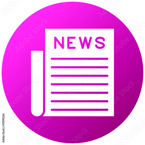 Vector Design Newspaper Icon Style