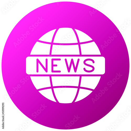 Vector Design Global News Icon Style