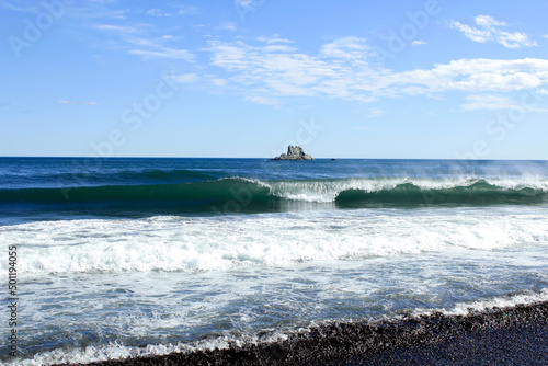 Pacific coast, Avachinskaya bay. Petropavlovsk - Kamchatsky, Russia