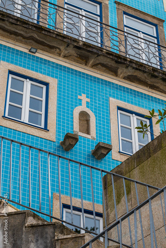 Tile facade in Porto, Portugal