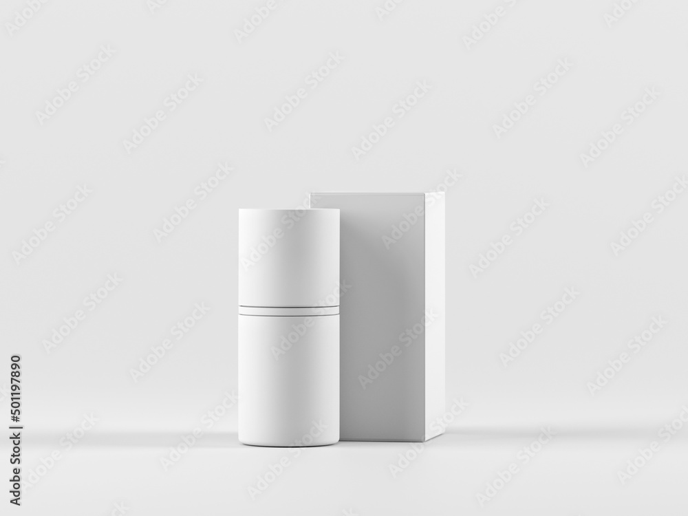 Cosmetic bottle mock-up. Minimal box 3d. Cosmetic bottle mock-up. Minimal box 3d.