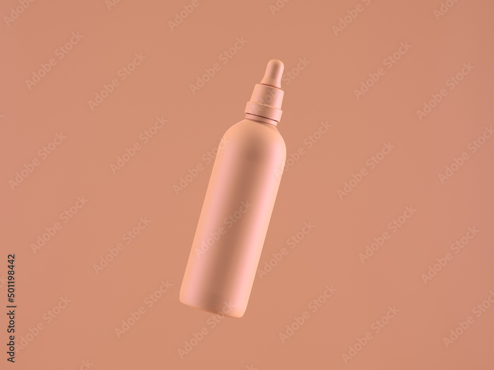 Cosmetic bottle mock-up. Minimal box 3d. Cosmetic bottle mock-up. Minimal box 3d.