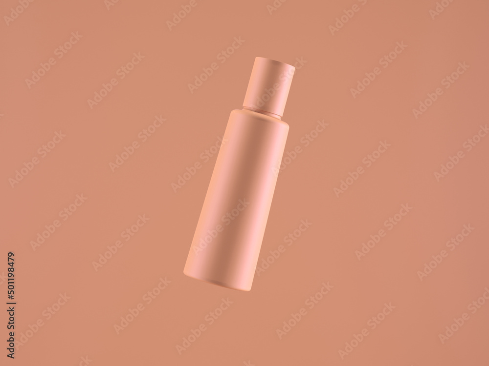 Cosmetic bottle mock-up. Minimal box 3d. Cosmetic bottle mock-up. Minimal box 3d.