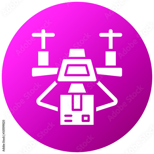 Vector Design Drone Delivery Icon Style
