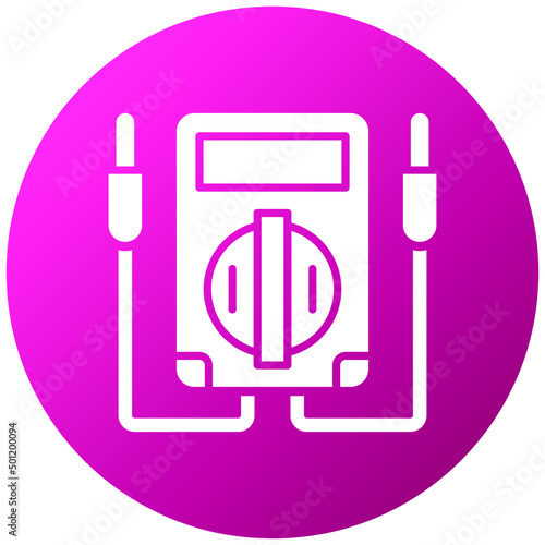 Vector Design Voltmeter Icon Style