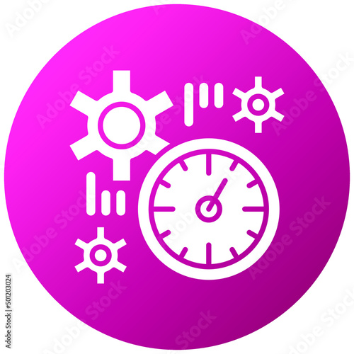 Vector Design Time Plan Icon Style