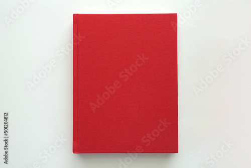 Red Fabric Covered Hardcover Book