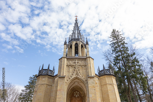 Neo Gothic Church of the Holy Apostles Peter and Paul in Shuvalov Park, St Petersburg, Russia
 photo