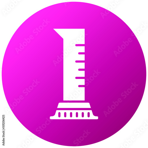 Vector Design Graduated Cylinder Icon Style