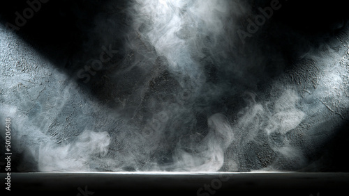 White atmospheric smoke, abstract background, close-up.