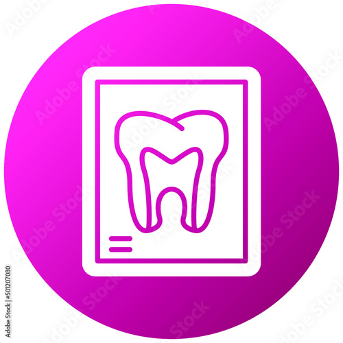 Vector Design Tooth Xray Icon Style