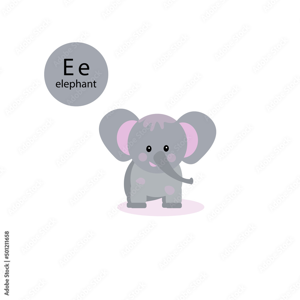 little gray elephant.animal vector illustration little gray elephant.animal vector illustration