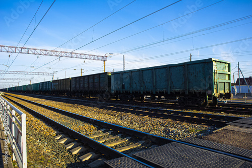 railway. industrial wagons.shipping. the iron way. logistics business