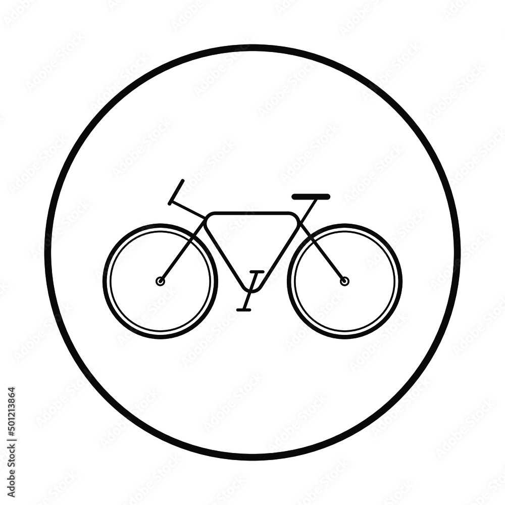 Bicycle sign on a white background. Vector graphics. Bicycle sign on a white background. Vector graphics.