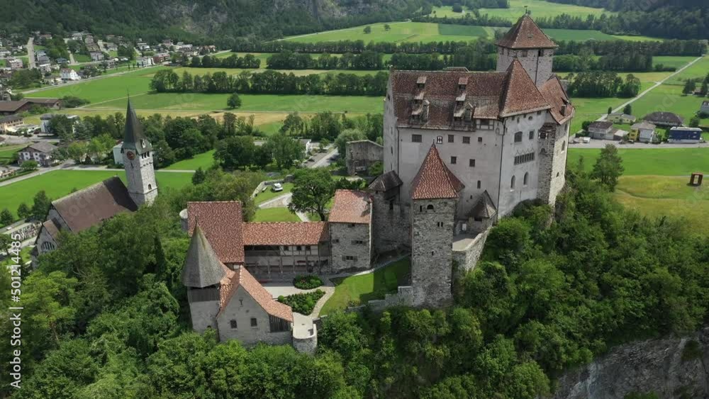 Gutenberg Castle On The Mountain In Liechtenstein Gutenberg Castle On The Mountain In Liechtenstein