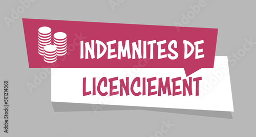Logo indemnités de licenciement.