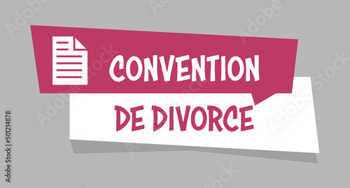 Logo convention de divorce.
