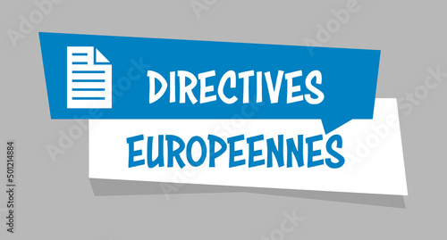 Logo directives européennes.