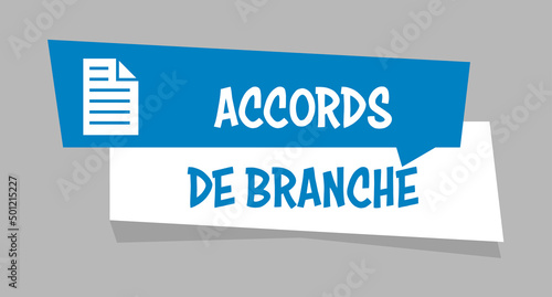 Logo accords de branche. photo