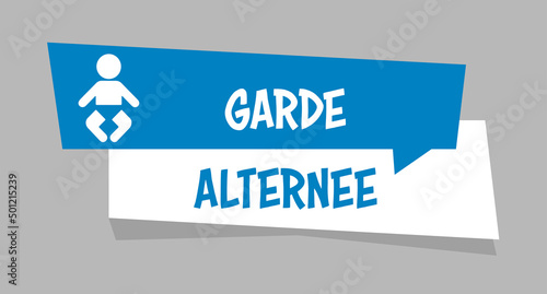Logo garde alternée.