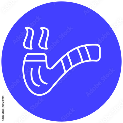 Vector Design Smoking Pipe Icon Style