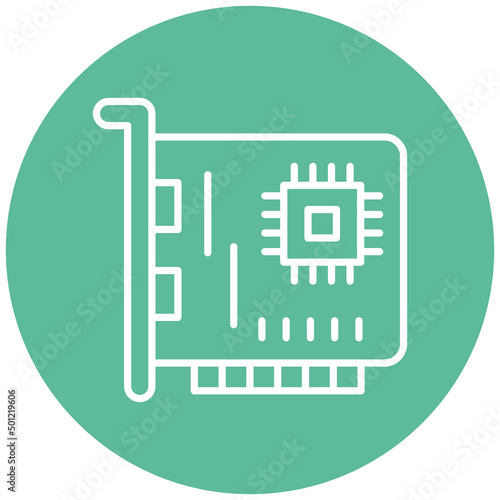 Vector Design Network Interface Card Icon Style