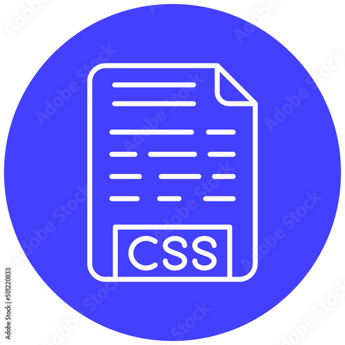Vector Design CSS File Icon Style